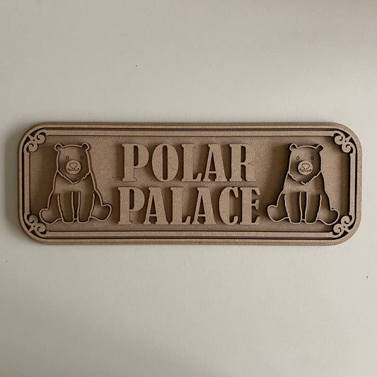 30cm Polar Palace Sign