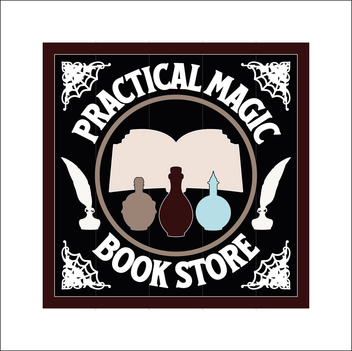 19cm Practical Magic Book Store Sign