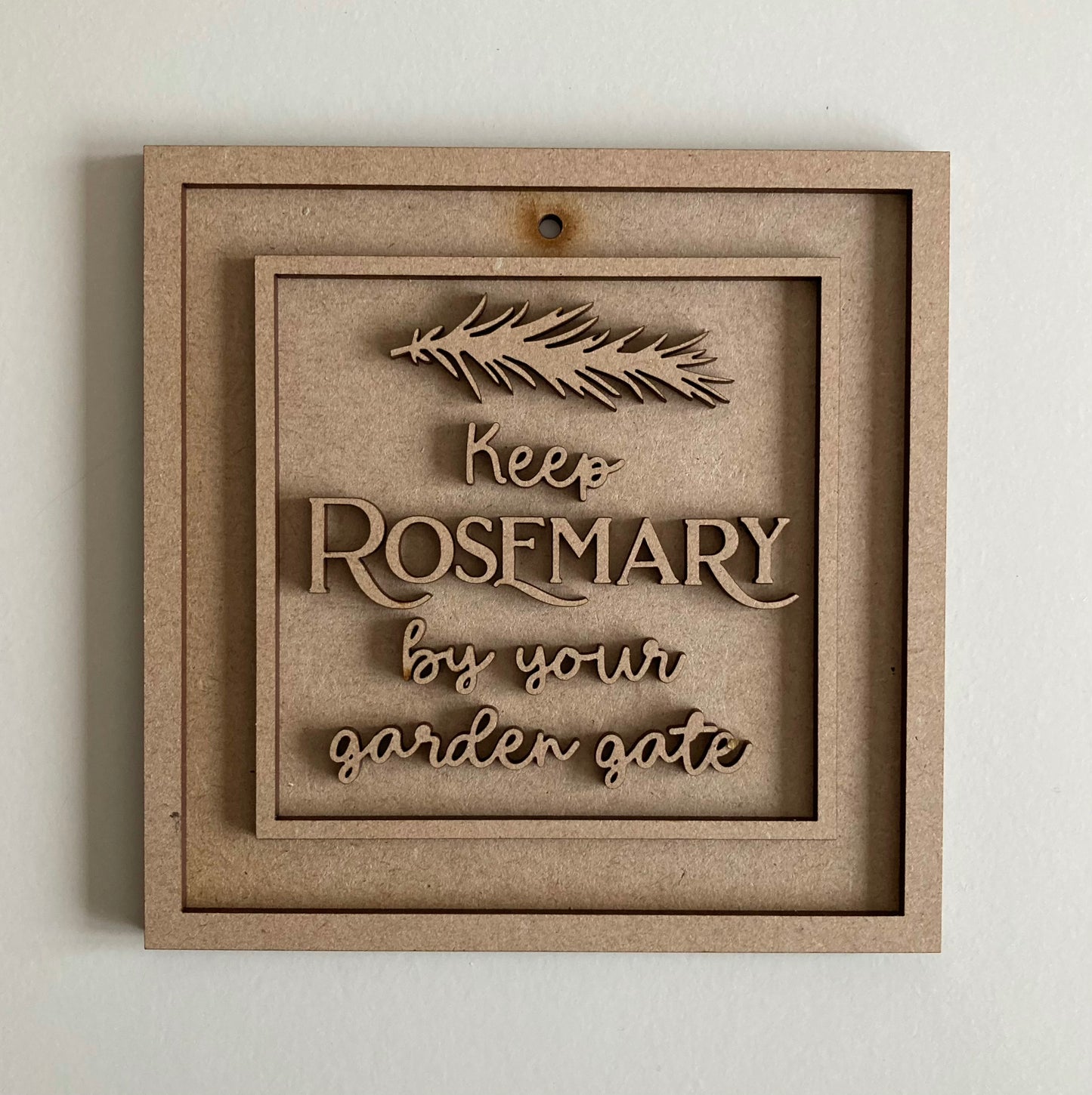 15cm Keep Rosemary By Your Garden Gate Sign