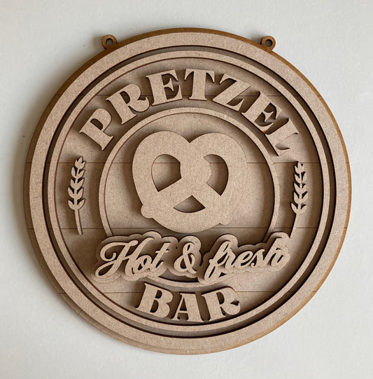 20cm Pretzel Bar Sign