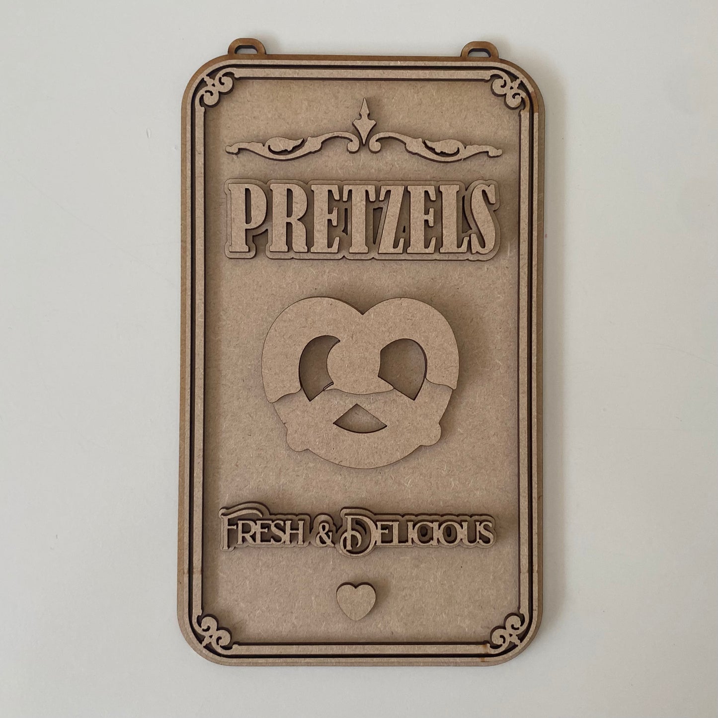 25cm Pretzels Sign