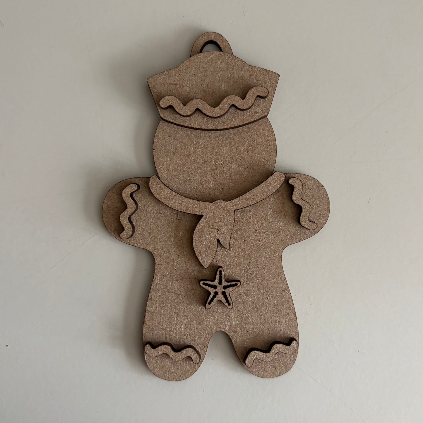 12cm Primitive Gingerbread Sailor Decoration