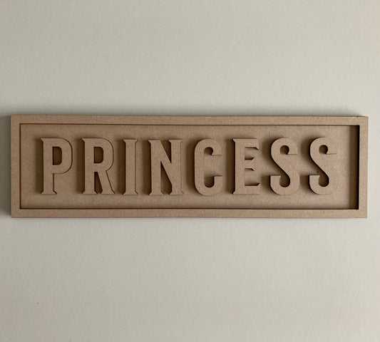 30cm Princess Sign