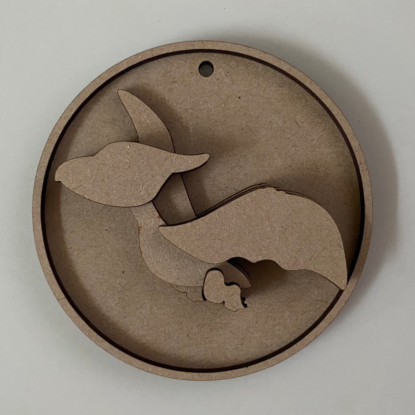 10cm Pterodactyl Dinosaur Round Bauble