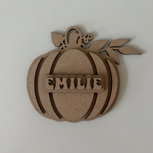 Personalised Boo Basket Pumpkin Tag