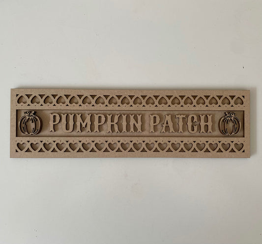30cm Pumpkin Patch Street Sign