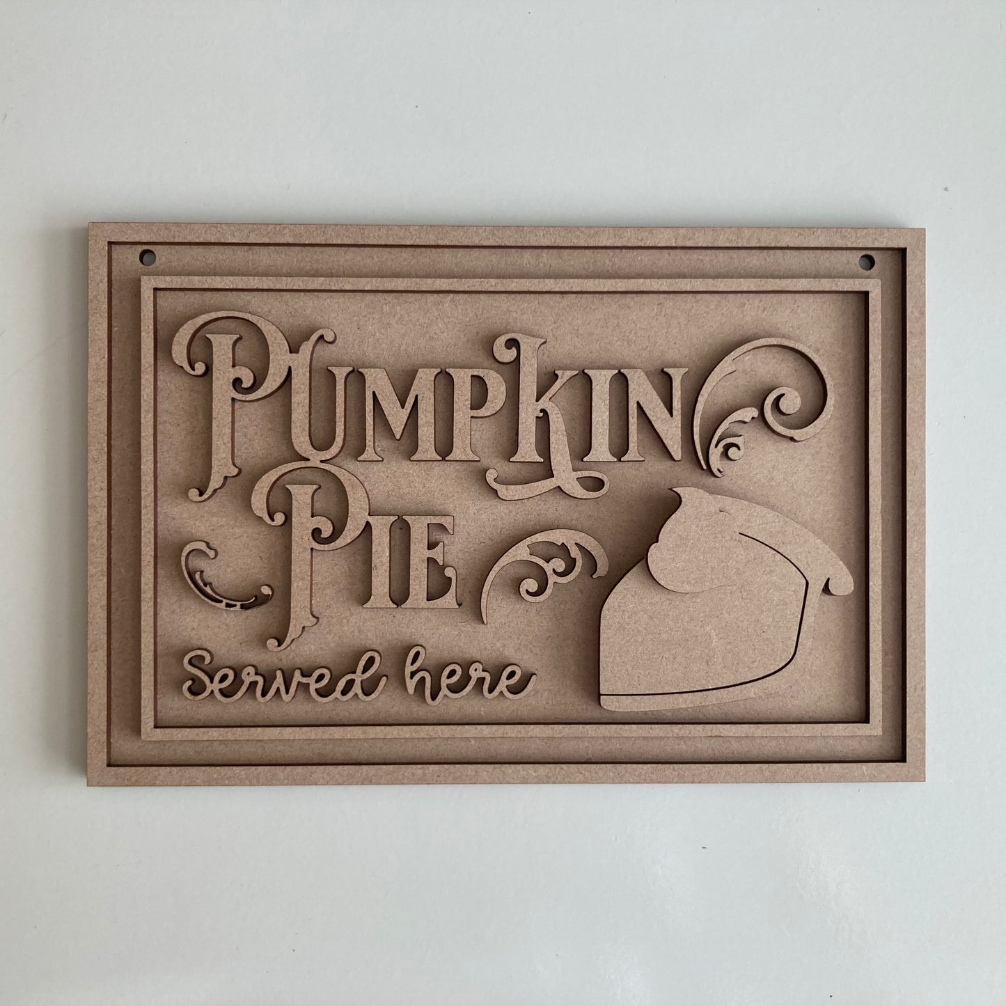 22.5cm Pumpkin Pie Served Here