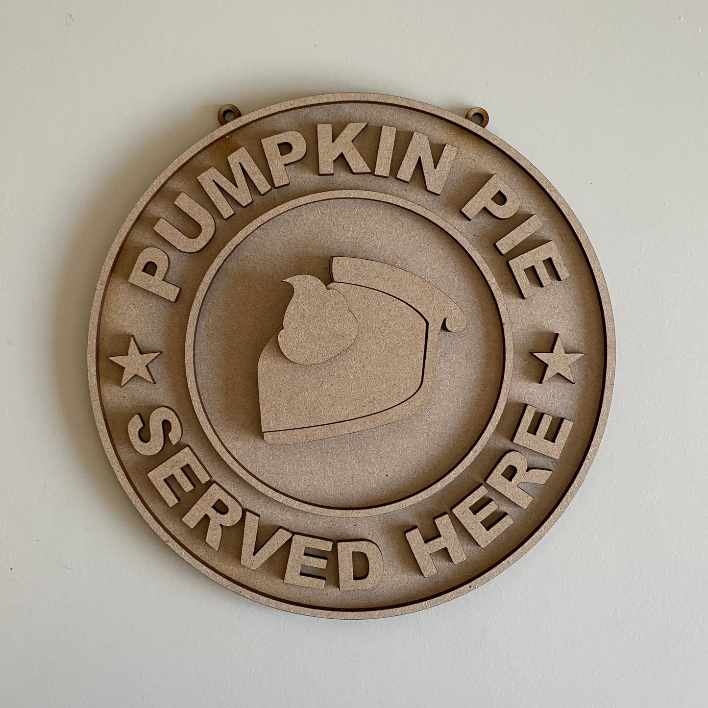 20cm Pumpkin Pie Served Here Sign