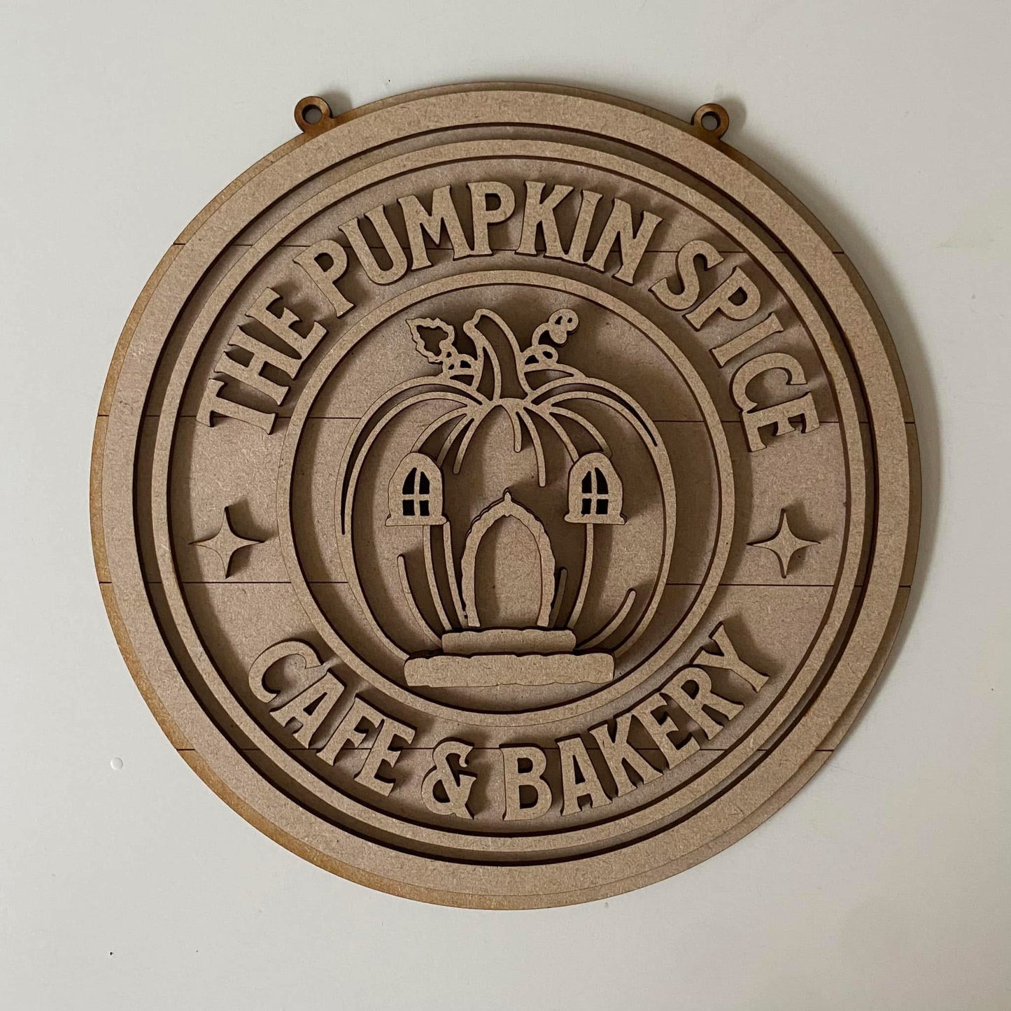20cm Pumpkin Spice Cafe Sign