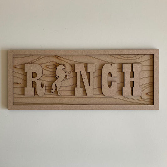 30cm Ranch Sign