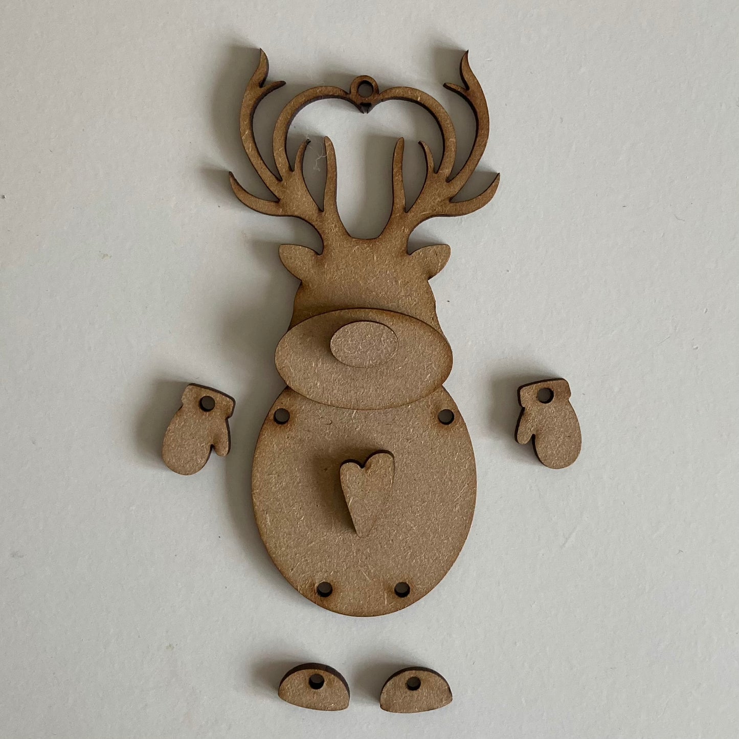 12.5cm Reindeer Dangly Decoration