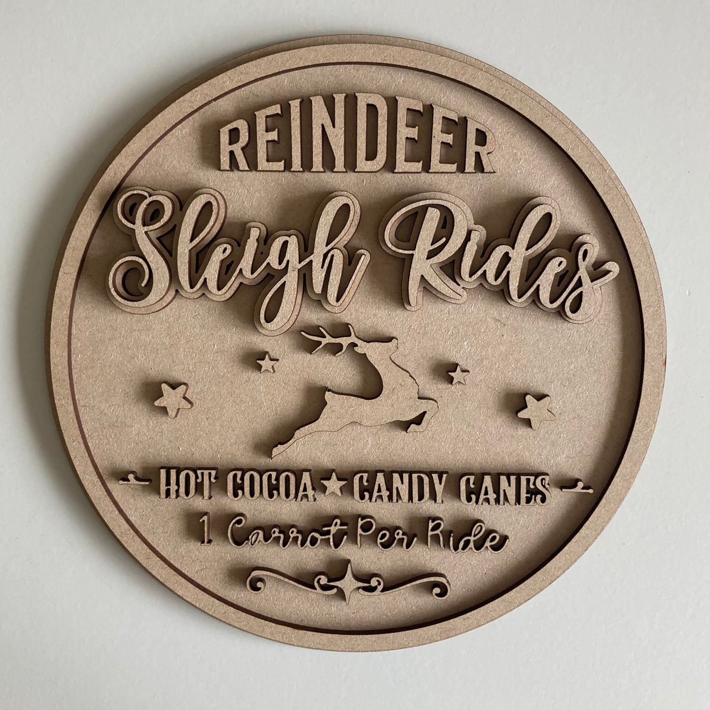 20cm Reindeer Sleigh Rides
