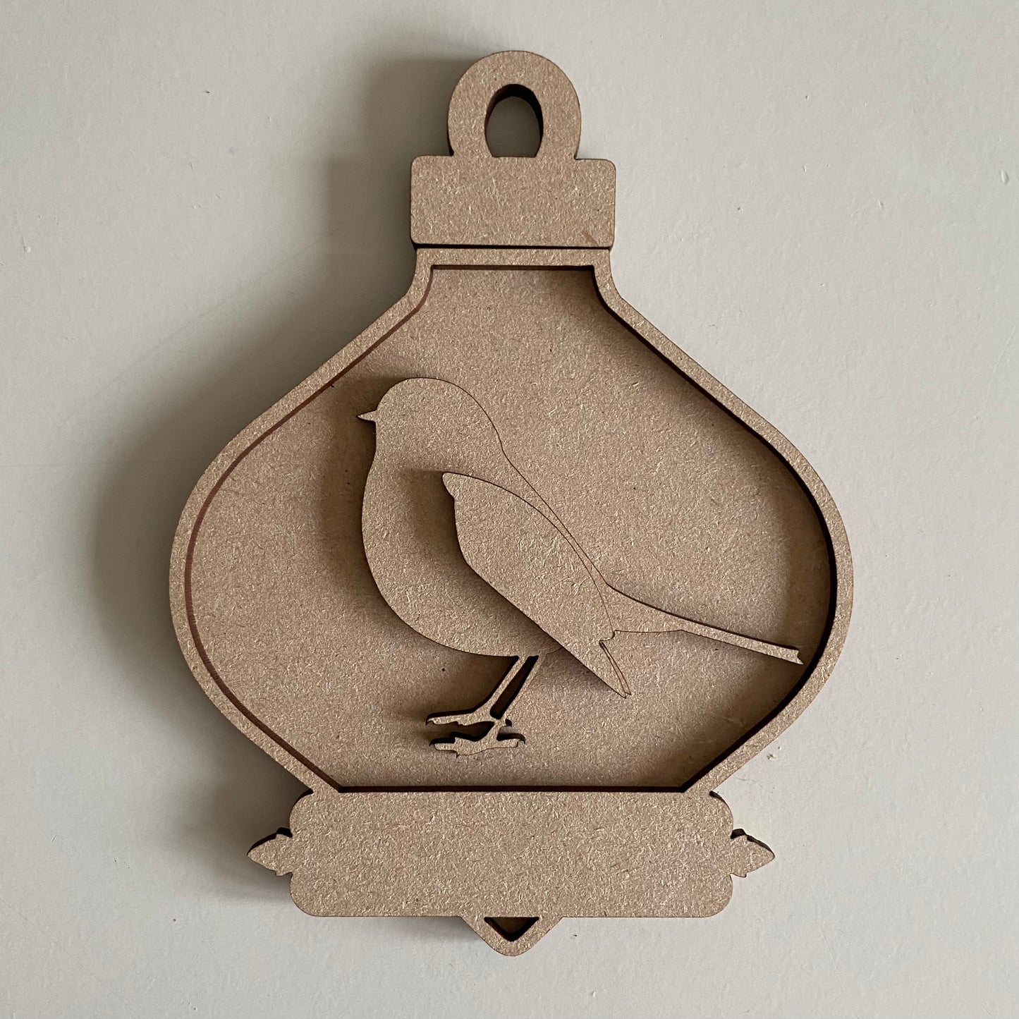 14.5cm Robin Fancy Bauble