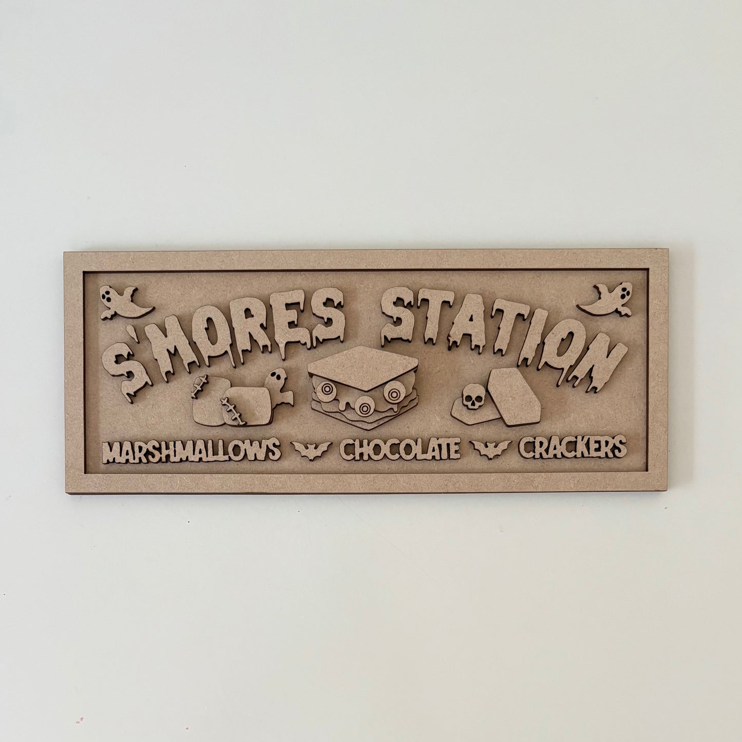 30cm S'mores Sign