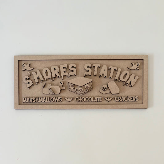 30cm S'mores Sign