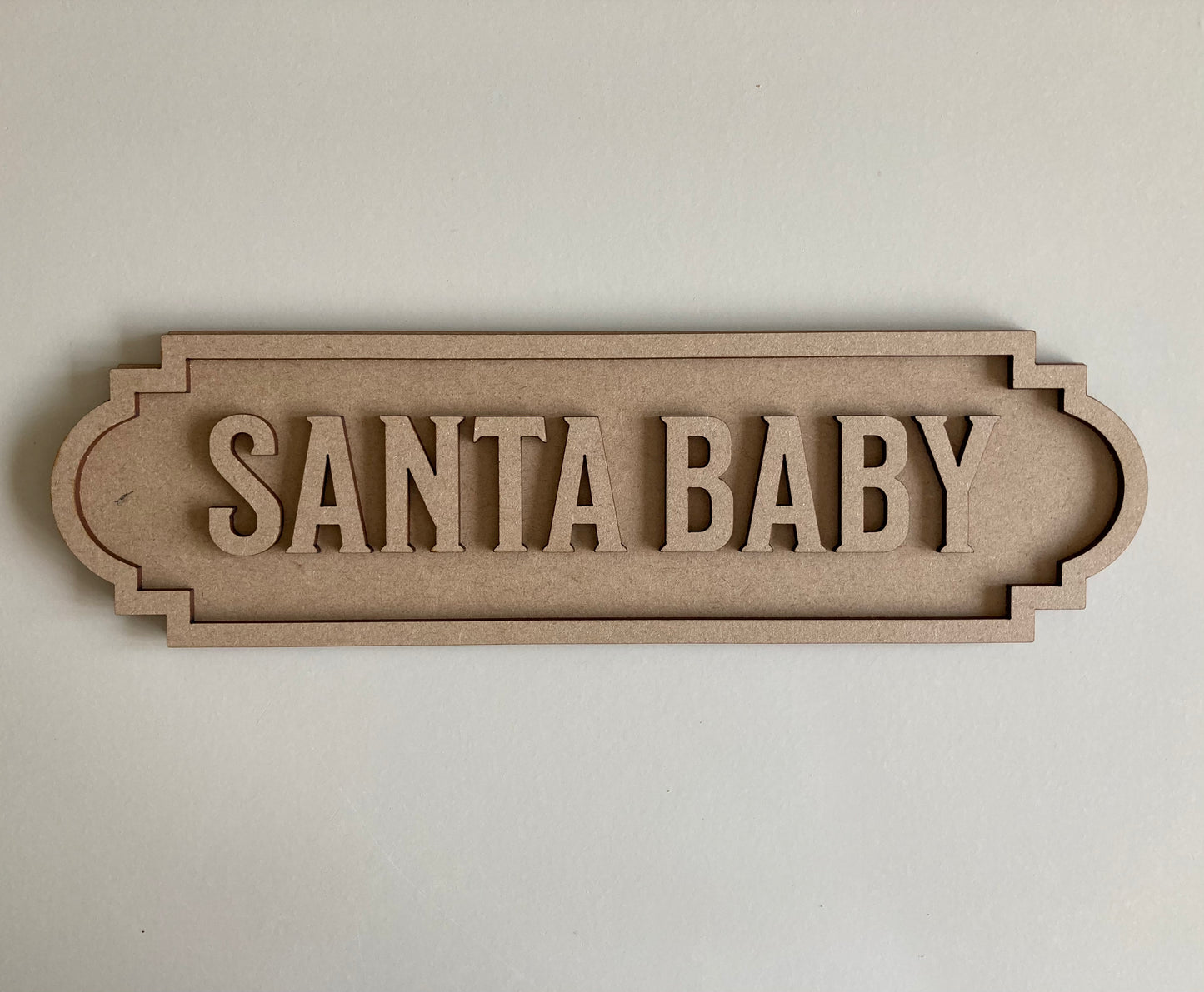 30cm Santa Baby Sign