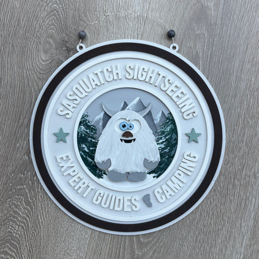 30cm Sasquatch Sightseeing Sign