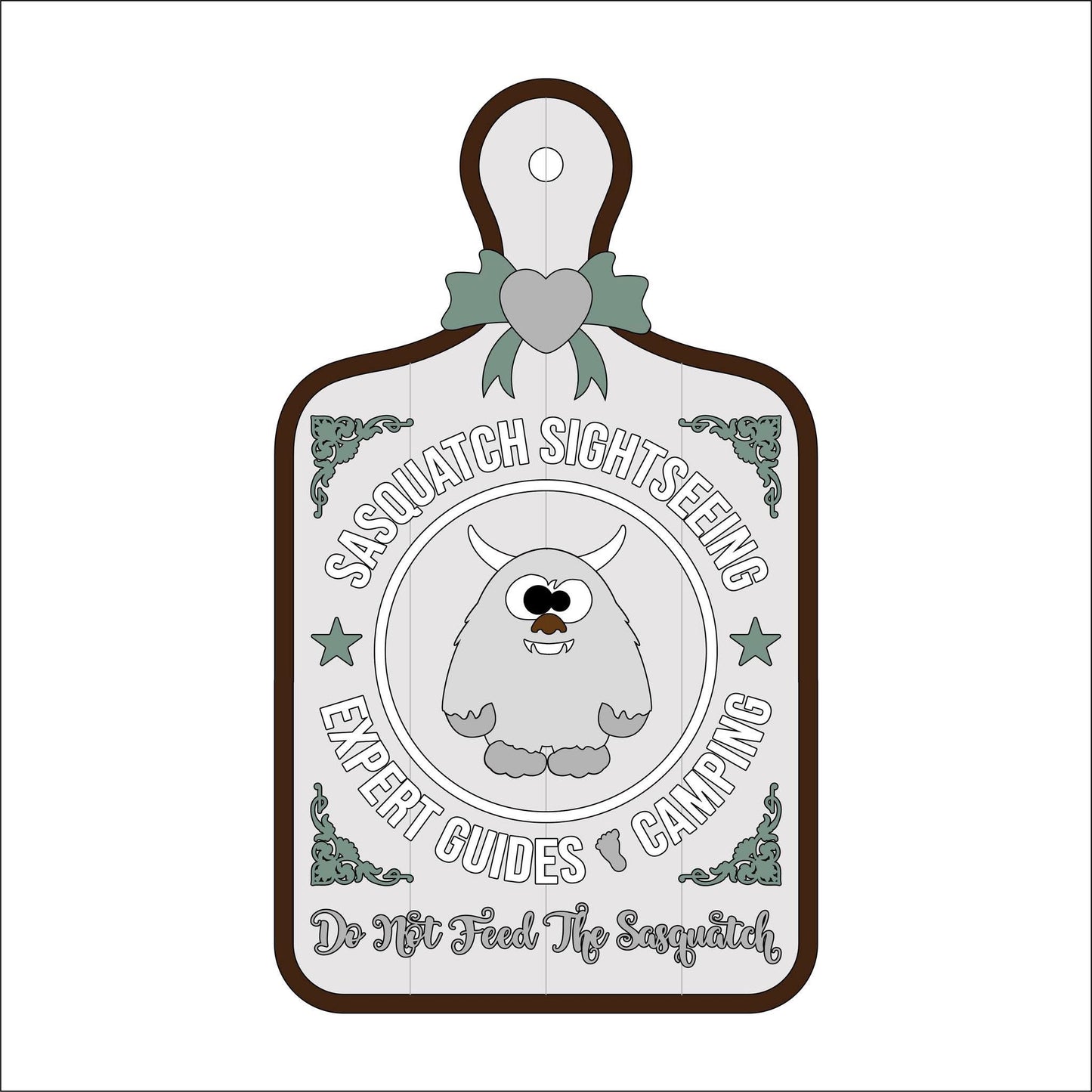 30cm Sasquatch Sightseeing Chopping Board