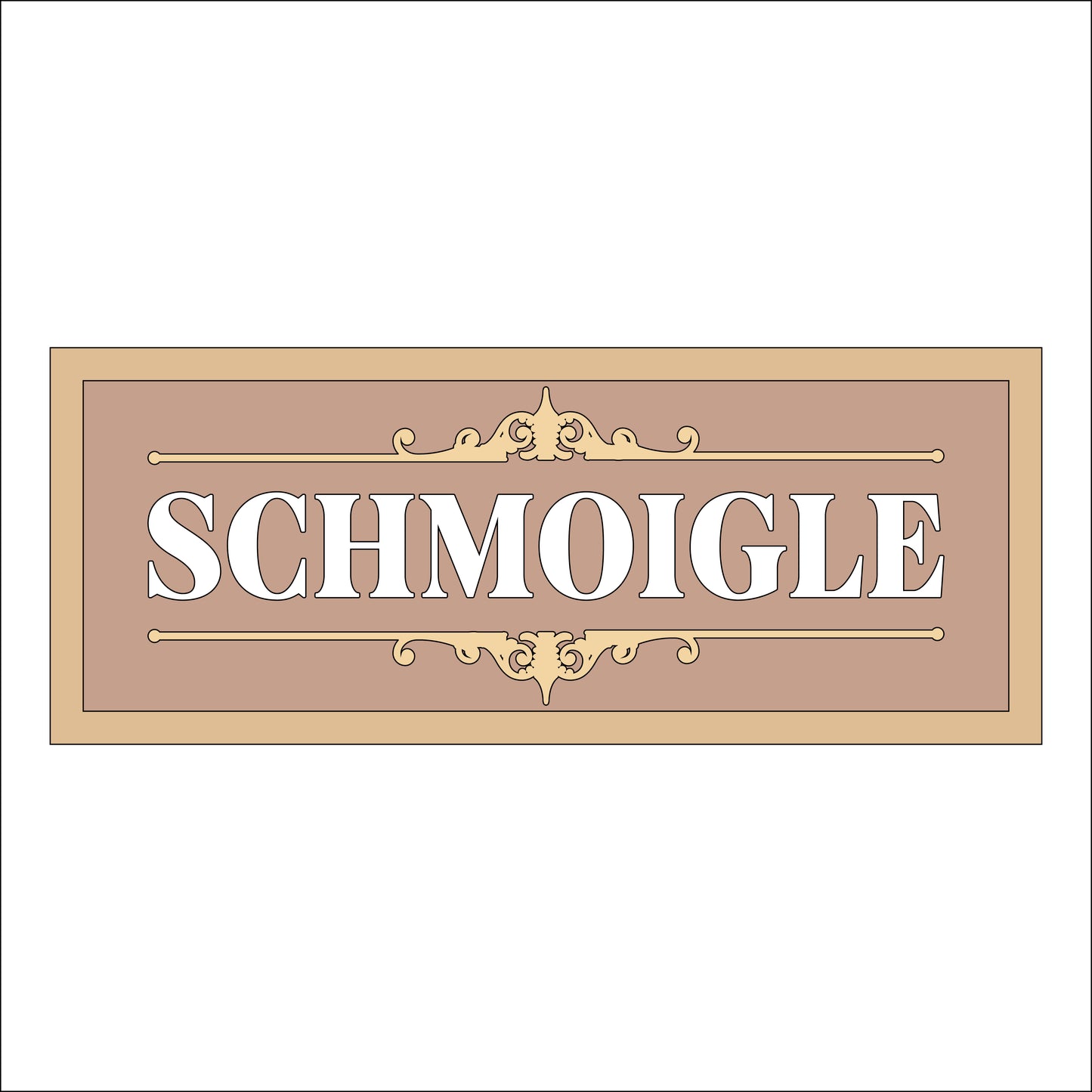 30cm Schmoigle Sign