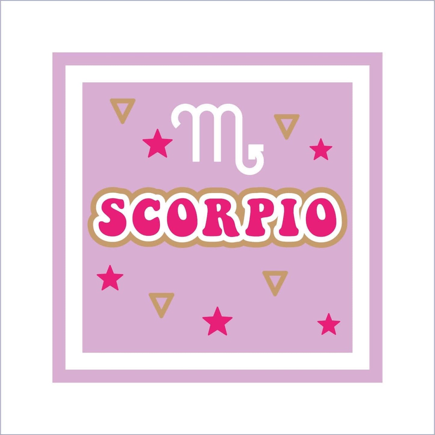 19cm Scorpio Symbol Sign
