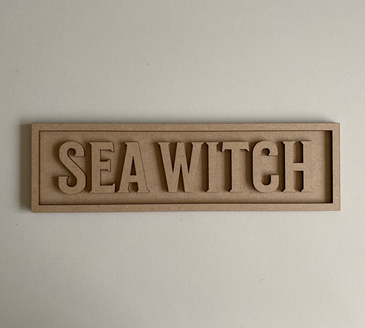 30cm Sea Witch Sign