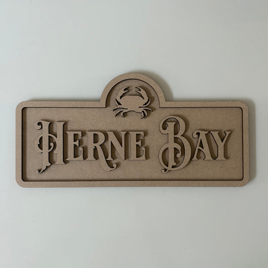 30cm Seaside Crab Sign