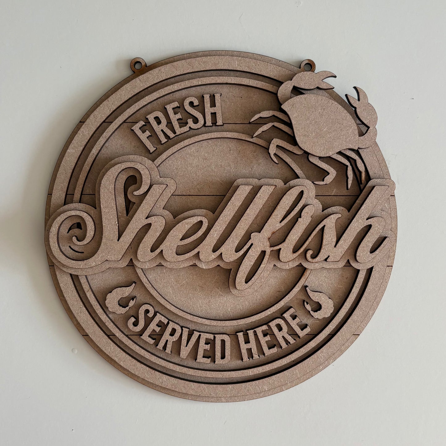 20cm Shellfish Sign