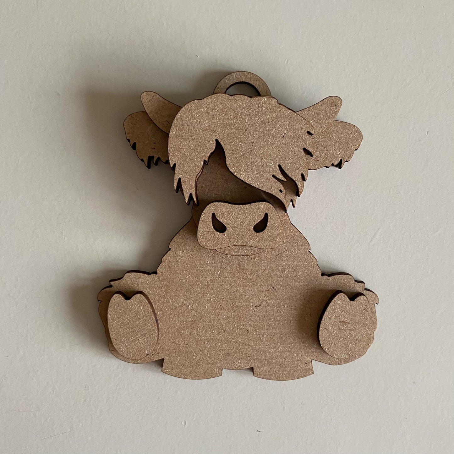 9.5cm Highland Cow Decoration