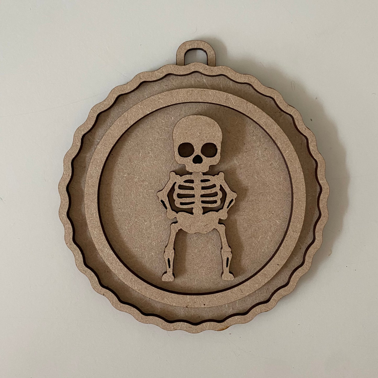 13.5cm Skeleton Wavy Frame Bauble