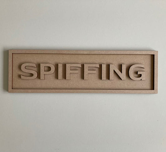 30cm Spiffing Rectangle Sign
