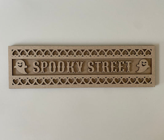 30cm Spooky Street Sign