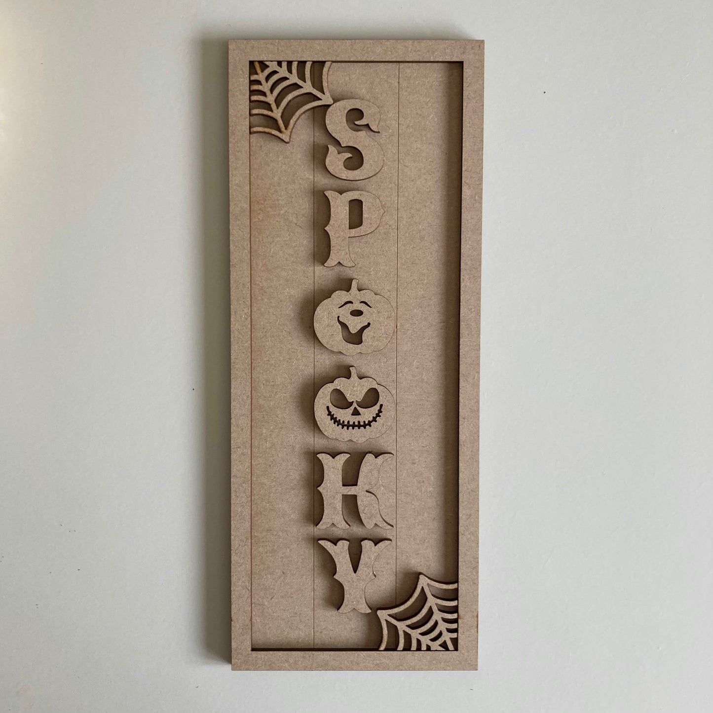 30cm Spooky Rectangle Sign