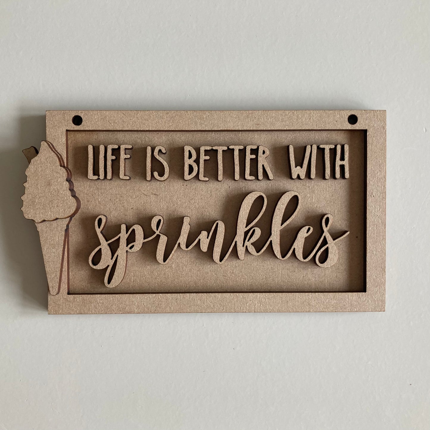 13cm Life is Better With Sprinkles Mini Frame
