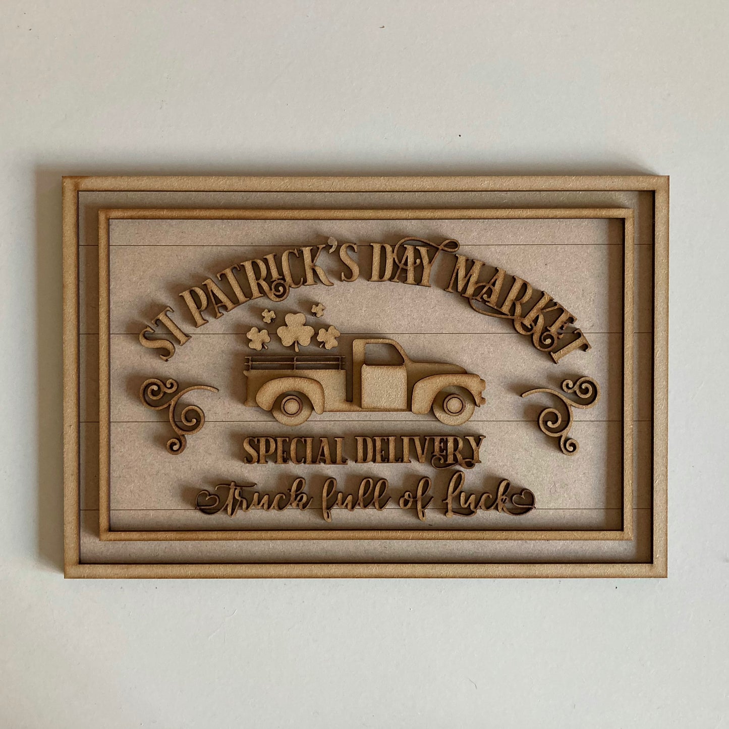 30cm St Patrick's Day Market Sign