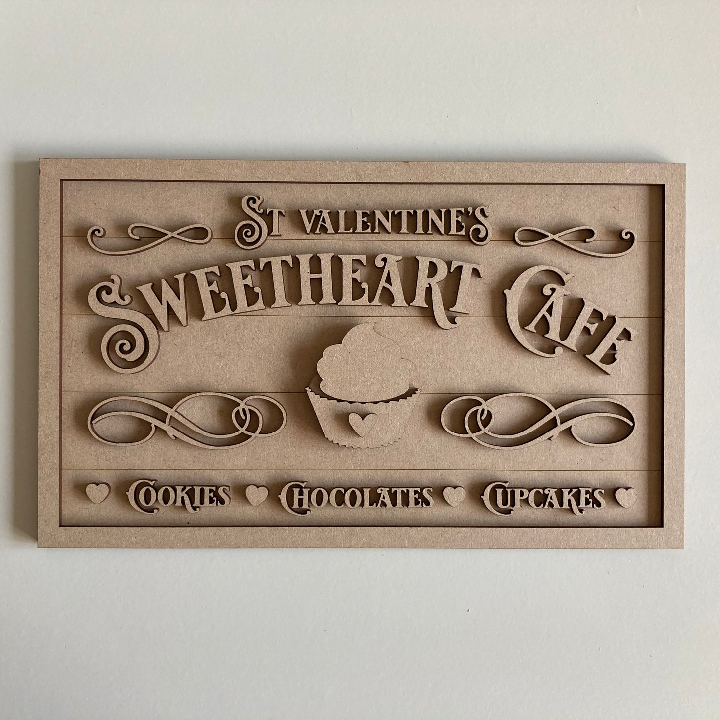 30cm St Valentine's Sweetheart Cafe Sign