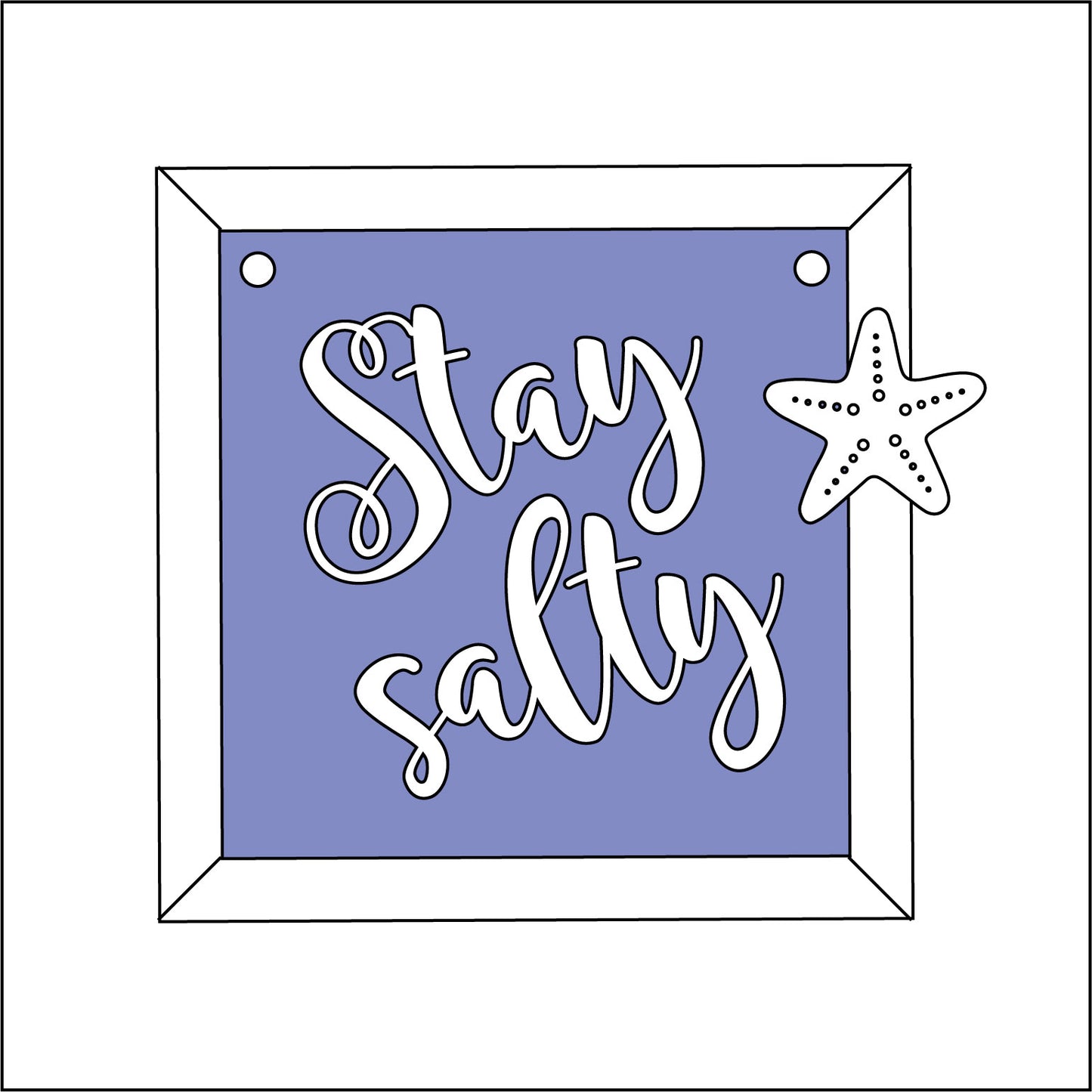 9cm Stay Salty Mini Frame