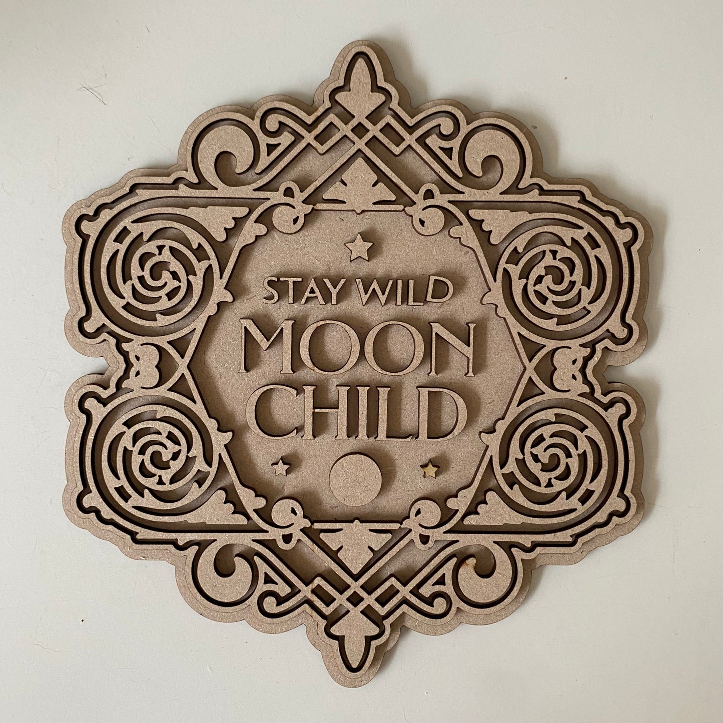 21cm Stay Wild Moon Child Sign