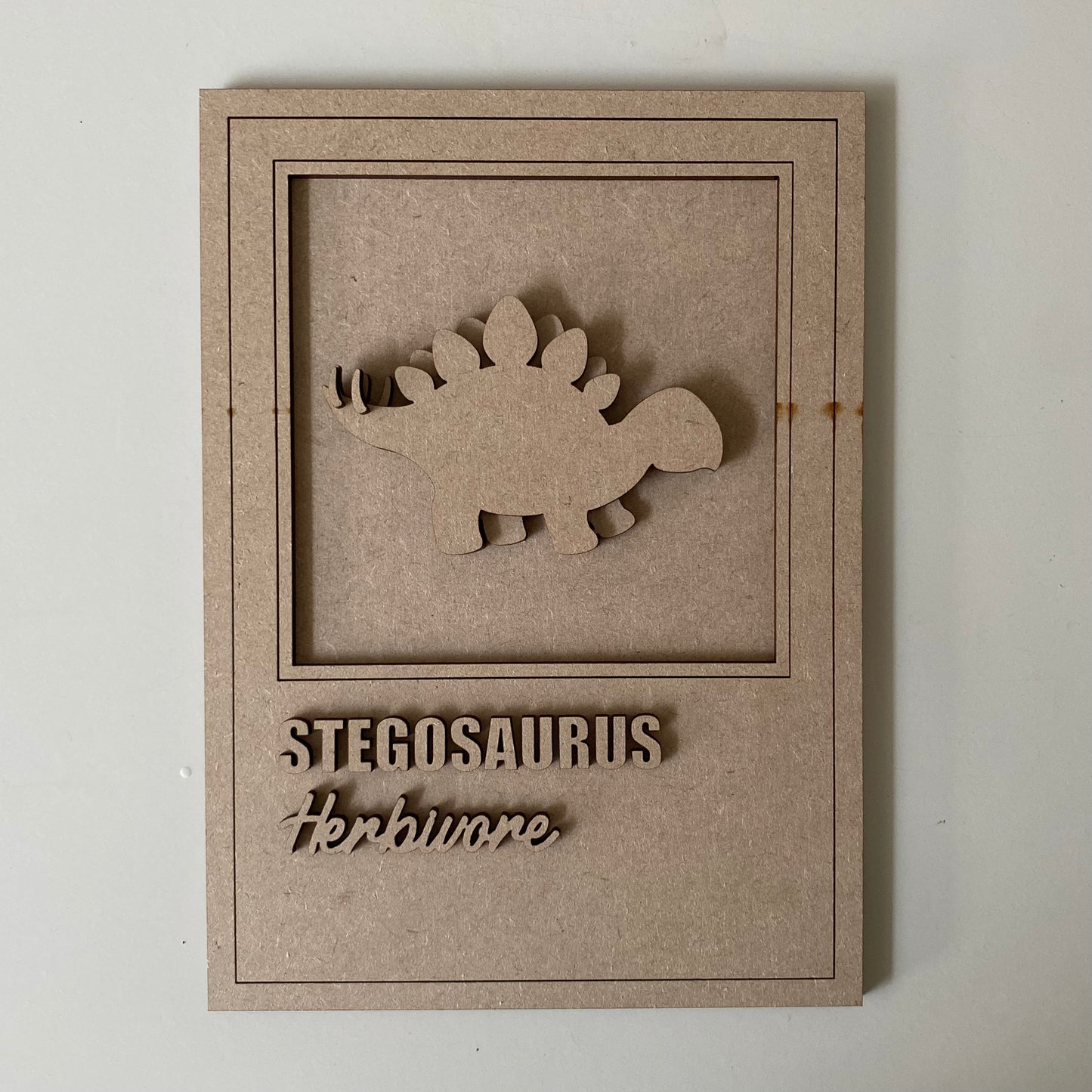 25cm Stegosaurus Dinosaur Sign
