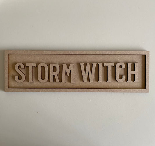 30cm Storm Witch Sign