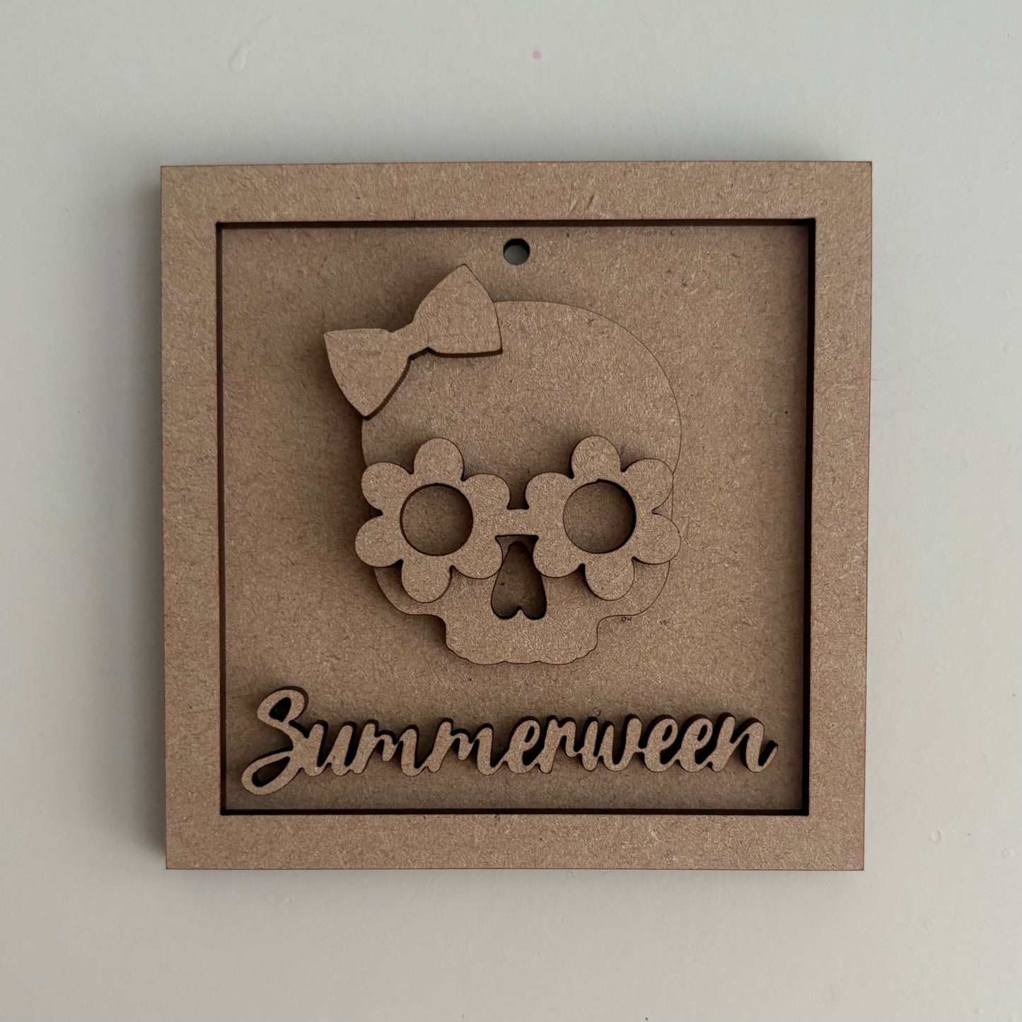 9cm Summerween Skull Mini Frame