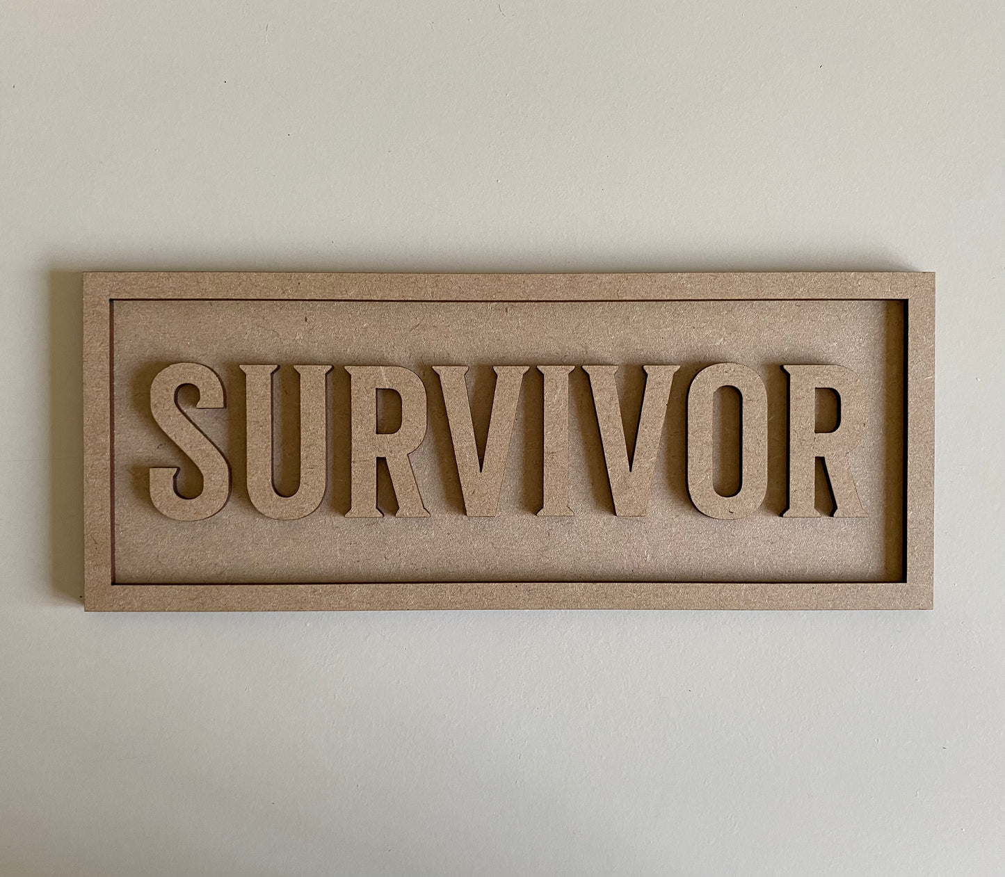 30cm Survivor Sign