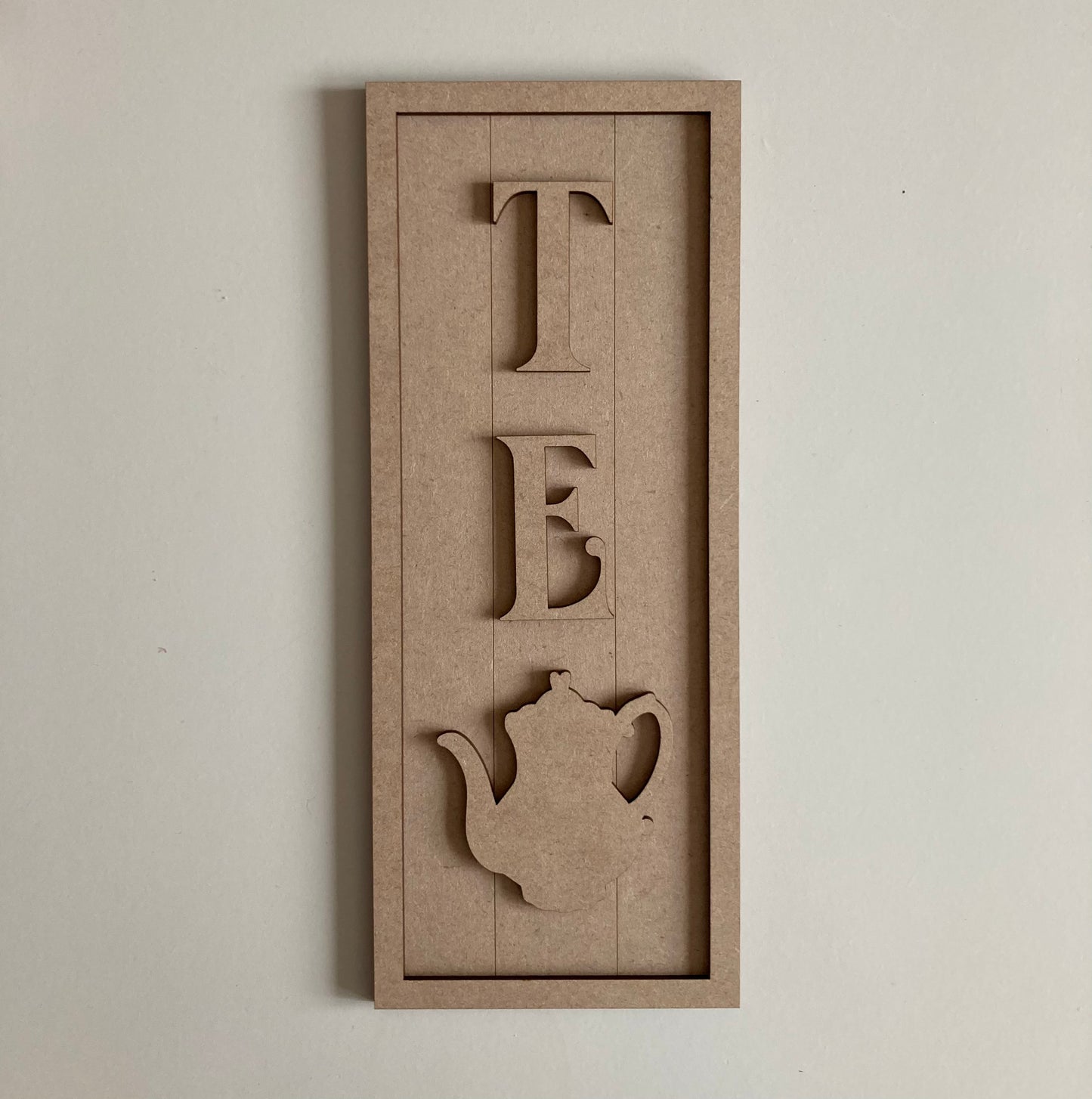 30cm Tea Rectangle Sign