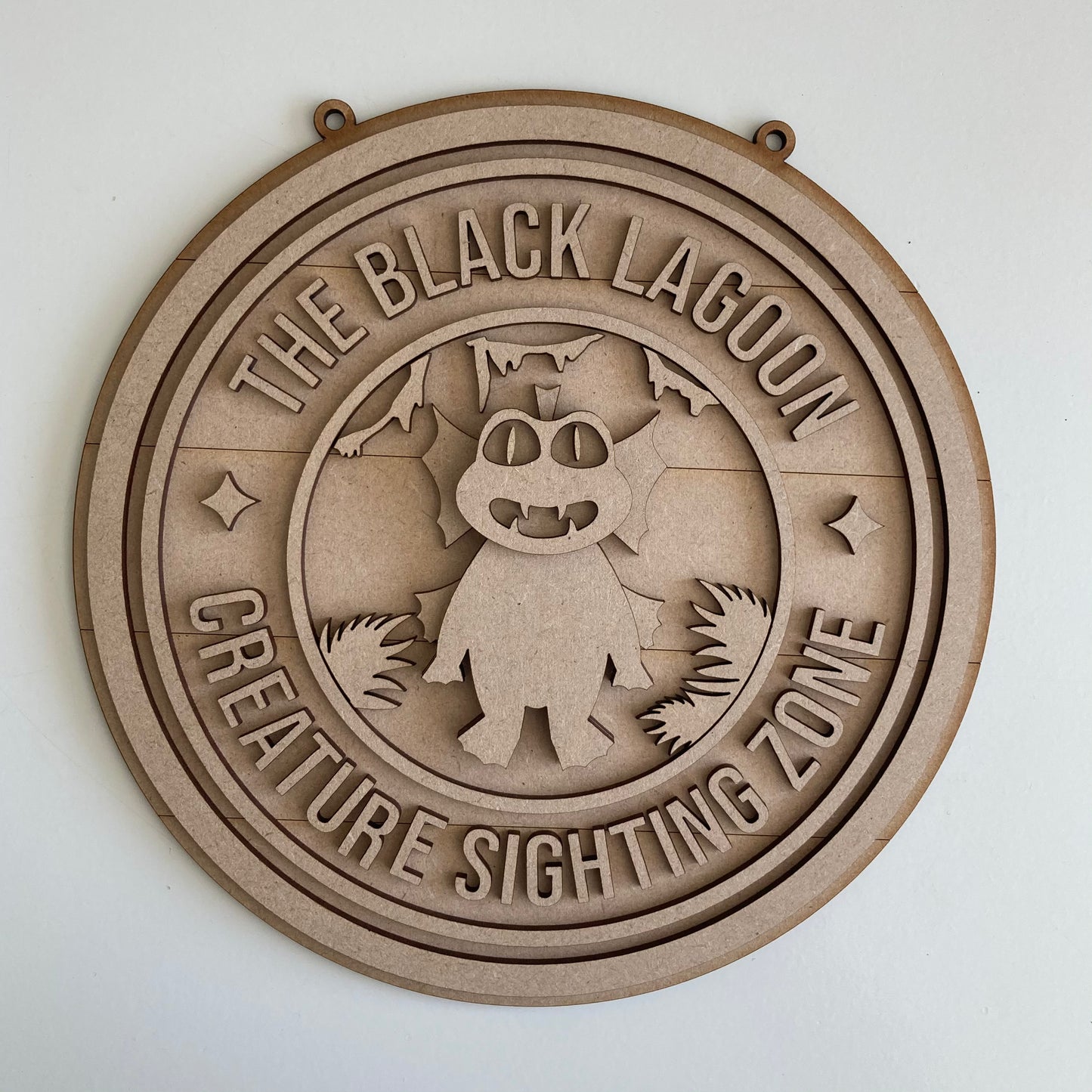 20cm The Black Lagoon Creature Sighting Zone Sign