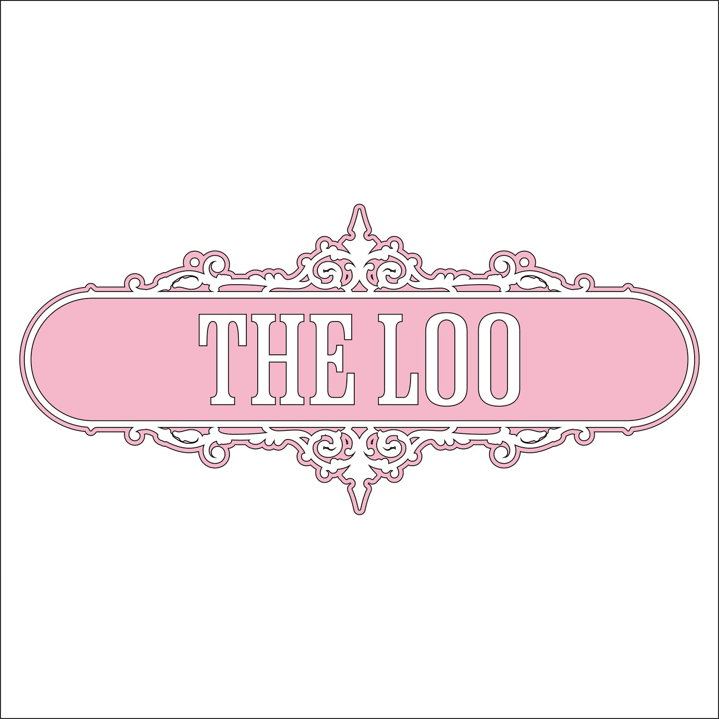 30cm The Loo Sign