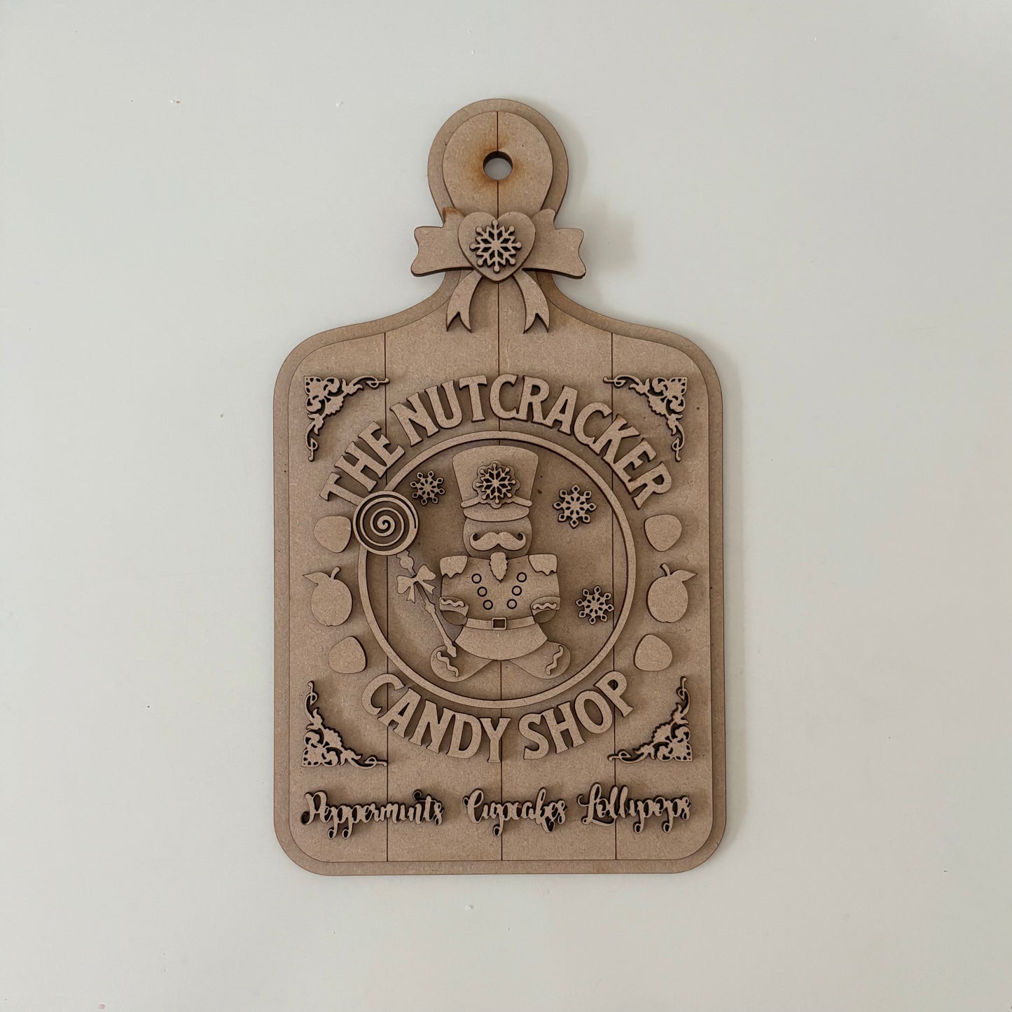 30cm Nutcracker Candy Shop Chopping Board