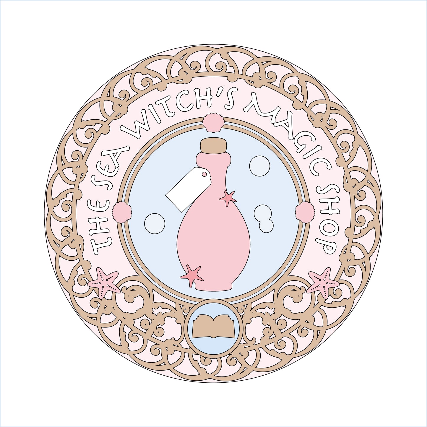 20cm Sea Witch Sign
