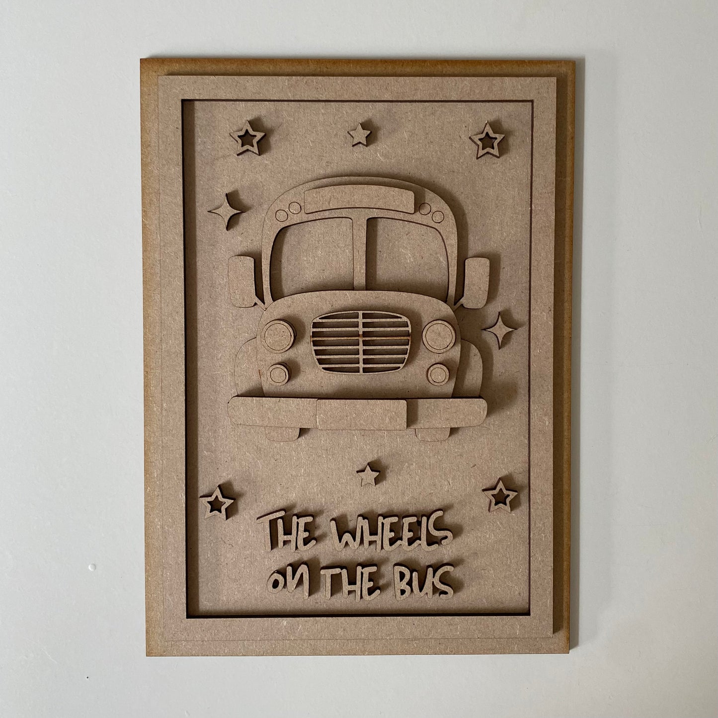 25cm The Wheels On The Bus Sign (Copy)