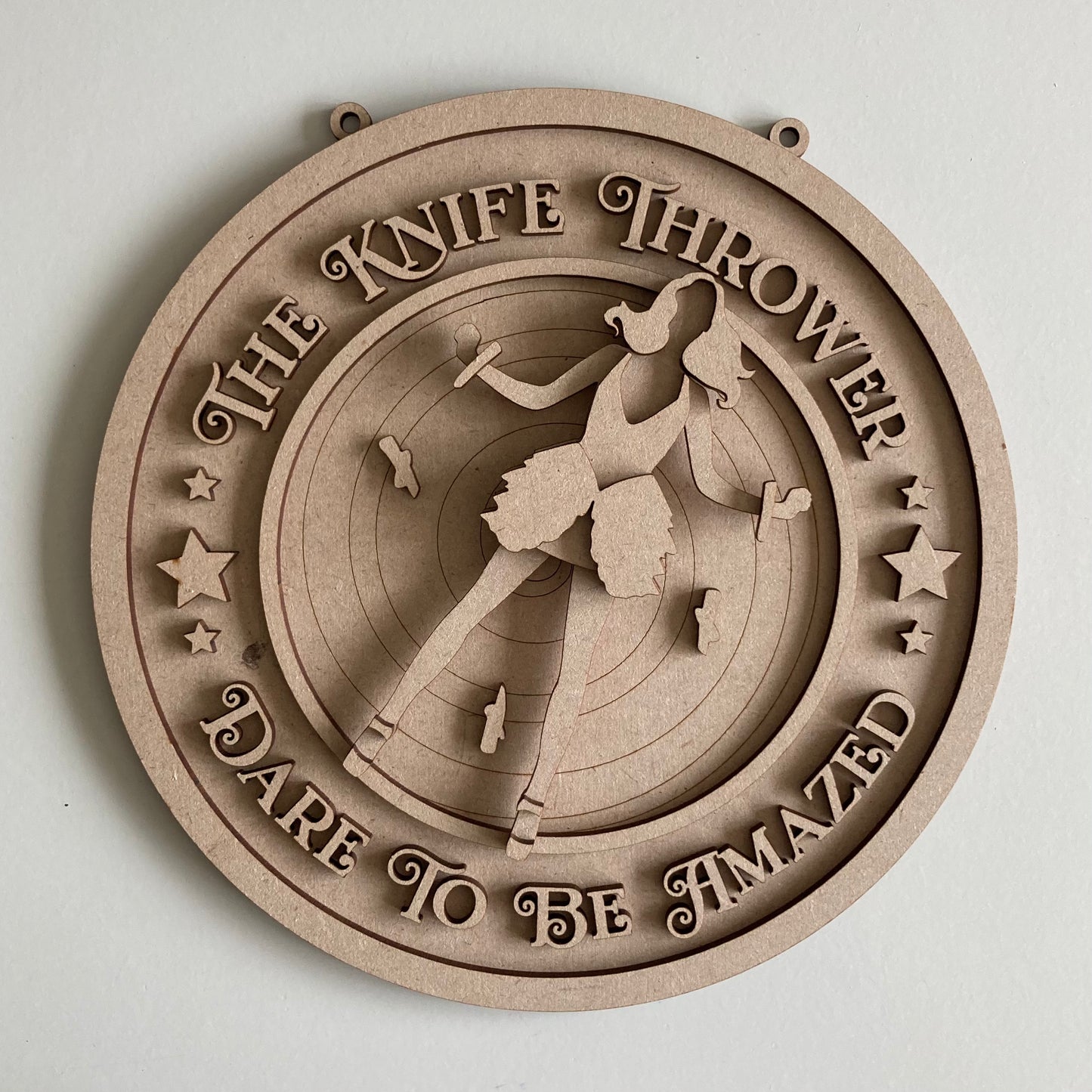 20cm The Knife Thrower Sign