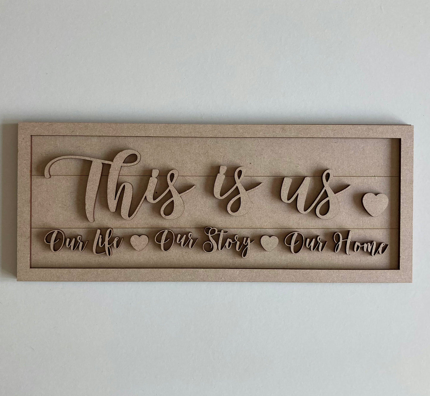30cm This Is Us Sign
