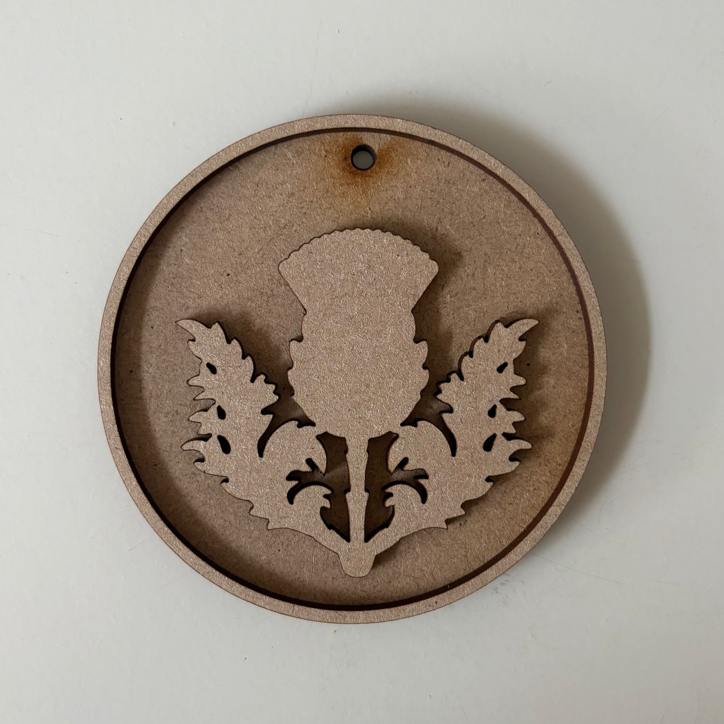 10cm Thistle Round Bauble